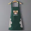 Avental de Cozinha Impermeável e à Prova de Óleo, Roupa de Trabalho, Avental de Urso Marrom Fashion e Fofo, Novo Estilo de Avental de Urso Personalizável