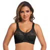 Sujetador transfronterizo ultradelgado de talla grande copa completa comercio exterior encaje sexy sin esponja sin aro de acero transparente ropa interior europea y americana