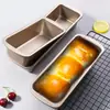 Molde rectangular para pastel de libra, Caja para pan antiadherente, Molde para hornear, Herramienta doméstica para hornear en horno