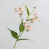 Flor Artificial Íris Alice Orquídea Impressa em 3D Silicone Algodão Flor Artificial Decoração de Casa Floral de Alto Padrão Estilo Natural