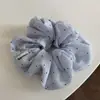 Nuevo Anillo para el Cabello de Rayas a Cuadros con Remaches Brillantes Cuerda para el Cabello de Moda Dulce Banda para el Cabello Bola Atada Accesorios para el Cabello