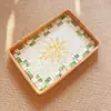 Bandeja de cáscara de ratán vietnamita, bandeja rectangular para frutas, cesta de ratán, cesta tejida para el desayuno, cesta de pan estilo japonés, cesta de bocadillos