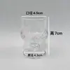 Decoraciones para Mesa de Comedor Vasitos Mini de Licor, Vasos para Licores Fuertes, Juego de Copas, Copas de Vino de Cristal Grabado, Estilo Retro de Lujo Ligero