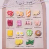 Set de juego con temática de comida, ingredientes para hot pot, decoraciones para uñas, accesorios de resina, pegamento de crema, funda de teléfono DIY, accesorios para pasadores de pelo