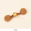 Hengmeihe Botón de Placa Cheongsam Nuevo Chinoiserie Jade Botón de una Palabra Fragante Retro Dinastía Han Tejido a Mano Accesorios de Botones