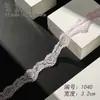Encaje Ondulado de Diente de Perro Hecho a Mano DIY Accesorios para Ropa Decoración de Cortinas de Boda Suave y Amigable con la Piel Accesorios para el Cabello de Doble Cara