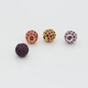 6-10mm18K paquete incrustado diamante de color bola de diamante completo destello de diamante bola de discoteca cuenta espaciadora cuenta a juego accesorios de cadena de pulsera diy
