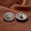 Botones Metálicos Estilo Chanel Vintage al por Mayor para Fabricantes con Acabado de Alta Gama, Botones para Traje Estilo Británico, Botones para Abrigo, Botones de Coser a Mano