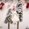 Adornos navideños transfronterizos: ángel de peluche con alas de niña, colgante para árbol de Navidad, regalos para jardín de infantes.
