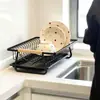 Escurridor de platos de cocina, organizador de tazones y platos, estante de almacenamiento para palillos y tazas, escurridor, cesta de almacenamiento, soporte de exhibición para el hogar