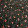 Tecido Chiffon 100g Estampado Xadrez Amassado Pequeno Floral Vestido Feminino Transfronteiriço Camisola Tecido Estampado