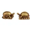 Adornos de Tortuga de Latón Manualidades para el Hogar de Tortuga de Latón