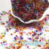 Serie Transparente de Vidrio de 2-4 mm Cuentas de Arroz para Joyería DIY, Bordado de Punto de Cruz Hecho a Mano, Pasadores, Cuentas Sueltas, Accesorios de Decoración para Bodas