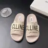 Sandálias Casuais de Encaixe de Luxo para Mulheres, Design de Letras, Moda Casual, Novas Sandálias com Velcro de Solado Grosso 2026, Tira Única