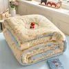 Colcha de verano de doble capa de gasa con relleno de aire tipo nube, categoría A para maternidad e infantil, lavable a máquina, tamaño matrimonial, estampada, estilo fresco, algodón de Xinjiang