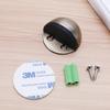 Autêntico 304/201 Aço Inoxidável Tortoise Top com Magnetic Hole-free Door Clutter Magnetic Suction Rubber Semi-circular Anti-colisão Door Stop