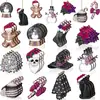 36 Piezas Decoración de Madera de Terror para Halloween Colgante Árbol Hombre de Jengibre Fantasma Árbol para Decoración de Árbol de Halloween Navidad