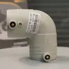 Fornecido diretamente pelo fabricante, material novo cinza PERT conexões de tubos cotovelo de eletrofusão 90 graus, cotovelo de eletrofusão L25~L315, resistente a alta pressão