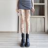Medias de seda negras japonesas populares en Internet para mujer, de verano, ligeras, finas, con efecto pierna, sexys, con letras de moda para primavera y otoño.
