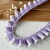 Acessórios de Renda Plissada com Bolinhas Pretas e Rosas de Camada Dupla Material DIY Feito à Mão Tábua de Pintura Fita Acessórios de Cabelo Material para Caderno Decorativo