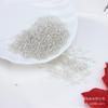 Directo de fábrica joyería diy accesorios de cuentas cuentas de plata 2mm cuentas de vidrio material de punto de cruz hecho a mano