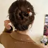 Pasador de Pelo de Tres Dientes en Forma de U para Mujeres 2026 Nuevo Peine de Alta Gama para Moño Accesorio para el Cabello Pasador Adorno para el Cabello