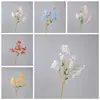 Flor de Orquídea Gema Cruzada Mes de Sera Estilo INS Fabricante de Flores Artificiales Decoración del Hogar Venta al por Mayor Flor Falsa Boda Transfronteriza