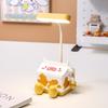 Mini Portalápices Caja de Leche Luz de Noche LED Recargable Lámpara de Mesa Pequeña Dibujos Animados Caja de Almacenamiento USB Soporte Luz de Noche de Escritorio