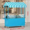 Carrinho de Feira ao Ar Livre, Feira Noturna, Barraca de Rua Móvel, Carrinho de Lanches, Carrinho de Refeições, Carro de Eventos Comercial, Barraca de Mercado, Carrinho de Vendas