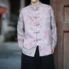Nueva Chaqueta Holgada con Botones Estilo Retro Japonés, Traje Tang de Estilo Nacional Hanfu con Estampado de Dragón Chino para Padres Jóvenes