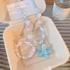 Acessórios Infantis Meninas Desenho Animado Princesa Conjunto de Colar e Pulseira com Contas Colar com Pingente de Menina Acessórios de Joias para Bebê