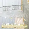 Cabide de roupas de fadas de acrílico para uso doméstico feminino Loja de roupas de plástico transparente Cabide de roupas em pó de ouro de cristal fofo