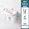 Combinación de Gabinete de Fregadero de Aluminio Espacial Lavabo de Baño Montado en Pared Balcón Lavabo Integrado Gabinete de Baño Mini