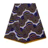 Tecido Africano Étnico Estampado Tingido com Cera em Estoque para Atacado, Tecido de Cera Ankara com Estampa Geométrica Dupla Face, Vendido a Partir de 6 Jardas