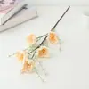 Arranjos de Flores Azaleias Artificiais Transfronteiriços, Estacas de Flores Borboleta, Decoração para Casa para Sala de Estar, Mesa de Jantar, Buquês de Casamento, Flores de Seda, Enfeites de Flores Artificiais