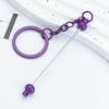 Llavero con cuentas DIY, colgante creativo personalizado para bolso, llavero nuevo de color caramelo.