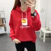 Nova Moletom de Lã Estilo Coreano Desenho Animado Inverno 2025 para Estudantes Femininas, Top Casual, Roupas Femininas Largas Tendência Tamanho Plus Atacado