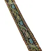 Cinta de jacquard bordada étnica de 2.0-2.7 cm con fondo negro, accesorios para el cabello, tocado, accesorios para ropa de actuación, bolsa de regalo