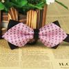 Novo em estoque gravata borboleta masculina multicolorida de poliéster para casamento casual de negócios Shengzhou fabricantes atacado de longo prazo