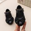 Zapatos de Princesa Nuevos para Niñas Zapatos para Niños Lazo Primavera y Otoño Zapatos de Suela Blanda para Niñitas Desempeño Zapatos Pequeños de Cuero de Suela Blanda