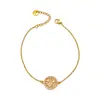 202 Pulseira de Moda Simples de Luxo Leve Novo Estilo, Pulseira Versátil Geométrica de Alto Padrão Nicho Estrela de Cinco Pontas Vazada