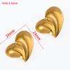 Aretes Exagerados Europeos y Americanos de Acero Inoxidable Oro para Mujer Nicho Lujo Accesible Moda Aretes de Alta Gama Venta al por Mayor Variedad