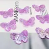 Acrílico Transparente Colorido Mariposa Aurora Mágico DIY Hecho a Mano Gota de Crema Pegamento Funda para Teléfono Celular Accesorios para el Cabello Rojos de Internet