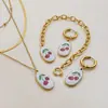 Jieding Pulsera de Acero Inoxidable Imitación Perla Estilo Europeo y Americano Joyería de Lujo Ligero Alta Gama Popular Transfronteriza Acero de Titanio Joyería con Goteo de Aceite para Mujeres