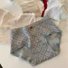 Cinturilla extendida, ribete de encaje, transpirable, hipoalergénico, cálido, ropa interior de algodón estilo dulce para mujer, calzones triangulares 100% algodón