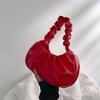 Comercio Exterior Bolso Coreano para Mujer 2023 Nuevo Bolso Nube Plegado de Color Sólido Bolso Simple de Axila para Mujer Dulce Bolso de Hombro