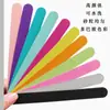 Lima de Uñas Desechable de Viruta de Madera Colorida, Lima de Uñas de Doble Cara, Papel de Lija, Chapa de Madera, Tira Frotadora para Manicura, Tira de Pulido de Madera