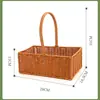 Cesta Pequeña de Mimbre Tejido a Mano Imitación Mimbre Personalizada Bolso Cesta de Regalo Floristería Tejido Almacenamiento Flor y Planta Verde Dispositivo de Flores