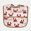 Babero Infantil Transfronterizo Bolsa de Comida Tridimensional para Bebé Babero Impermeable y Lavable para Bebé Bolsa Resbaladiza Super Suave Toalla Resbaladiza para Comer