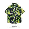 Camisas Tailandesas Retrô Estampadas de Manga Curta, Marcas Versáteis e Tendência, Camisas de Casal e Jaquetas de Praia Soltas Estilo Havaiano, Tendência